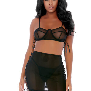 Plaats O-ring Op Het - Lingerie Rok Set - L