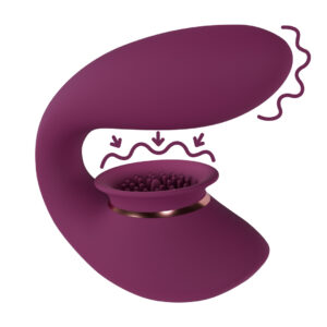 Twitch 3 - Oplaadbare Vibrator en Suction - Bordeaurot