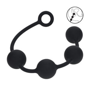 Ronde Siliconen Anale Ballen - XL - 50mm - Zwart