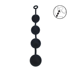 Siliconen Ronde Anale Ballen - XXL - 60mm - Zwart