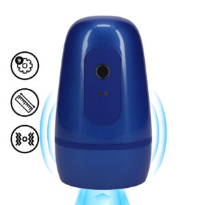 Pulsar - Negative Pressure Suction and Vibration Masturbator Pump - Metallic Blue